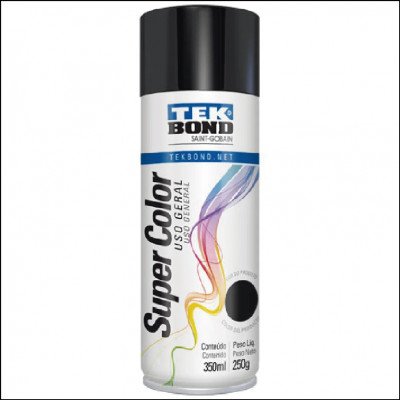 Tinta Spray Tekbond Preto 350ml