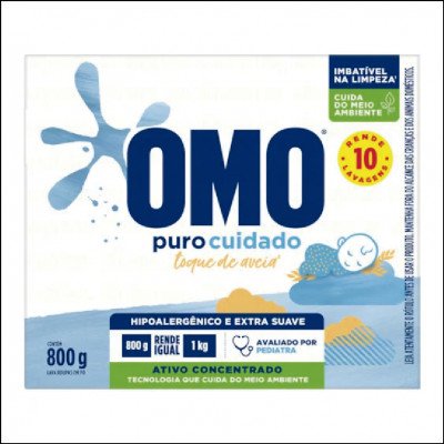 Sabão em Pó Omo Puro Cuidado 800g