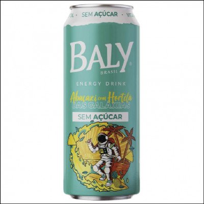 Energético Baly Abacaxi e Hortelã Sem Açúcar 473ml