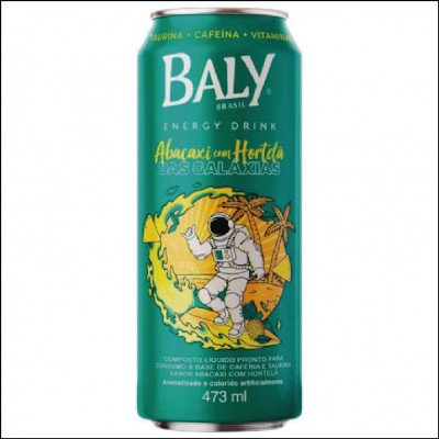 Energético Baly Abacaxi e Hortelã 473ml