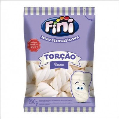 Marshmallow Fini Torção Branco 250g
