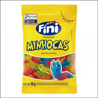 Bala Fini Minhocas 15g