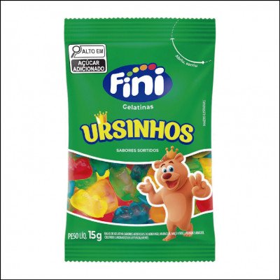 Bala Fini Gelatina Ursinhos 15g