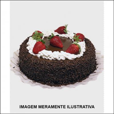Bolo de Chocolate Brigadeiro com Morango