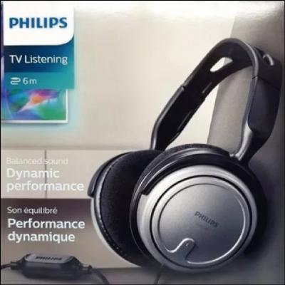 Fone De Ouvido Grande Philips Shp2500 Tv Cabo 6m