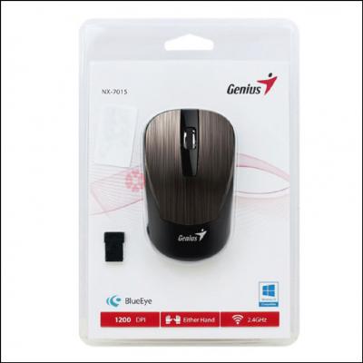 Mouse Wireless Genius NX7015 Cinza