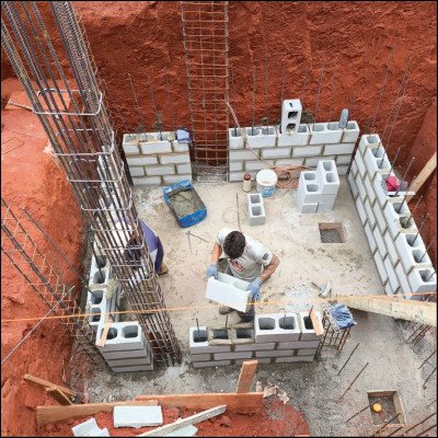 Fundações com Blocos de Concreto e Armação Estrutural - imagem 4
