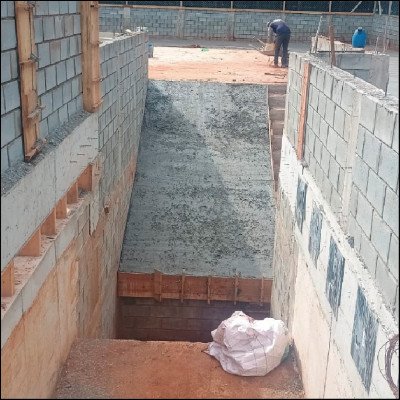 Execução de Rampa de Concreto em Estrutura de Contenção