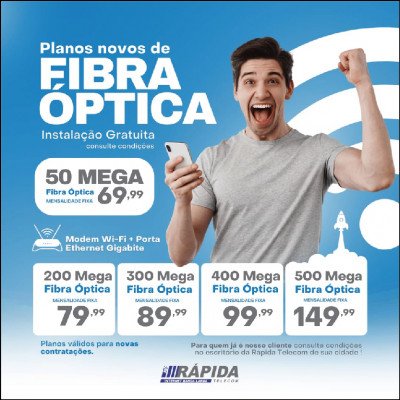 Internet Fibra Óptica 400 MB - imagem 1