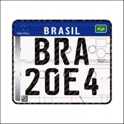 Placa Mercosul Para Motos