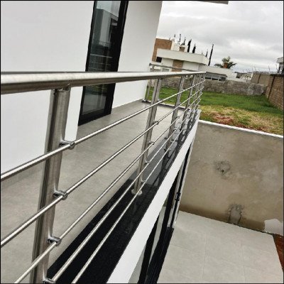 Guarda Corpo de Alumínio Ripado