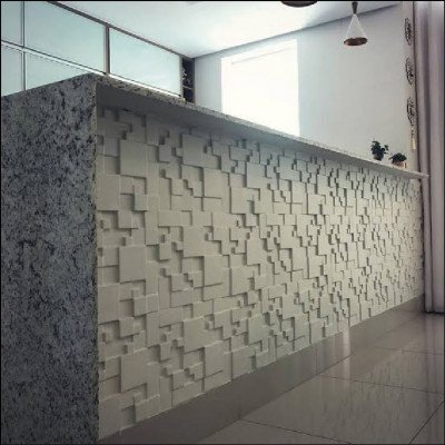 Balcão Gesso 3D