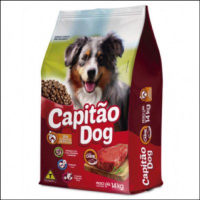 Ração Capitão Dog Sabor Carne Para Cães Adultos