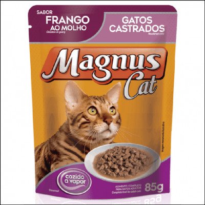 Magnus Cat Sachê Frango ao Molho para Gatos Castrados