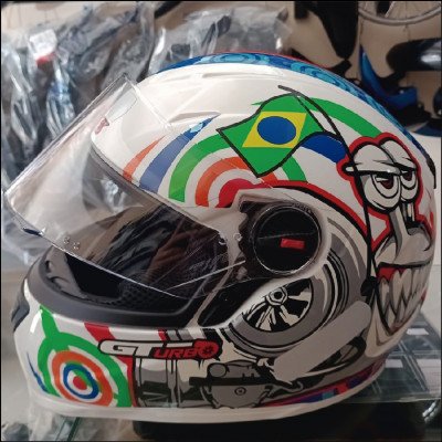 Capacete Branco Fw3 Fechado com Narigueira Tam 60