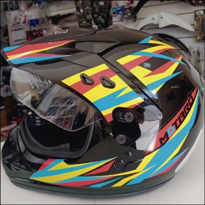 Capacete Ebf Preto Brilhante Fechado Tam - 60