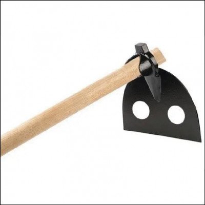 Enxada Vazada Dois Furos com Cabo