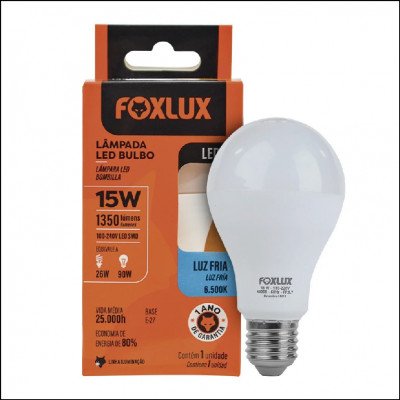 Lâmpada Led Foxlux 15w