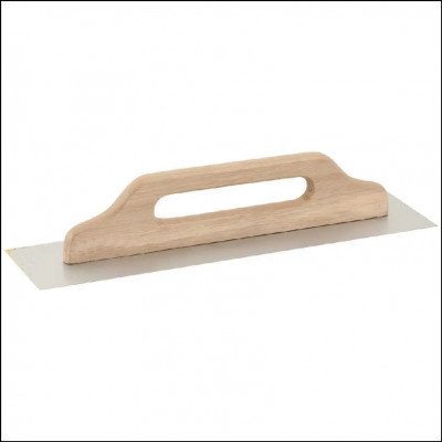 Desempenadeira de Aço Lisa Cabo Madeira