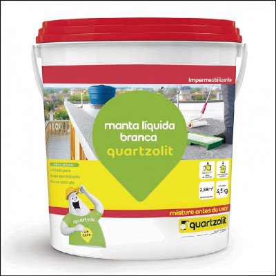 Manta Líquida Branca Quartzolit 4,5Kg