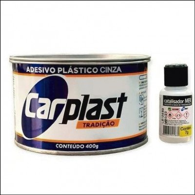 Massa Plástica Cinza CarPlast 400g