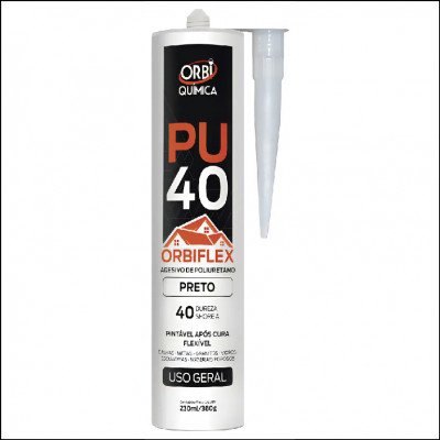 Cola Pu40 Orbiflex Preto 230ml