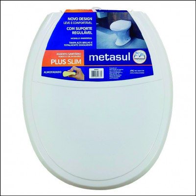 Assento Sanitário Plus Slim Almofadado Metasul