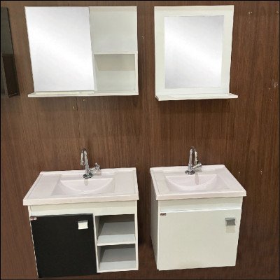 Conjunto Gabinete de Banheiro com Espelheira MGM