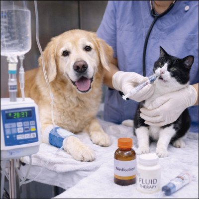 Aplicação de Medicamentos e Fluidoterapia