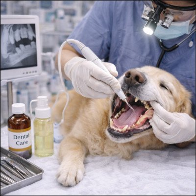 Odontologia Veterinária (limpeza de tártaro, extrações)