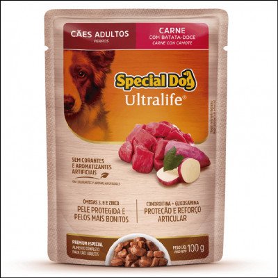 Sachê Special Dog Ultralife Cães Adultos Sabor Carne