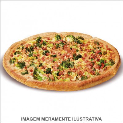 Pizza de Brócolis Bacon