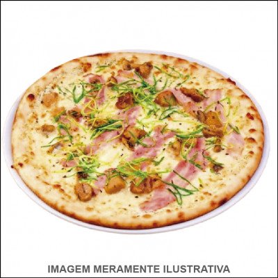 Pizza de Alho Poró Bacon