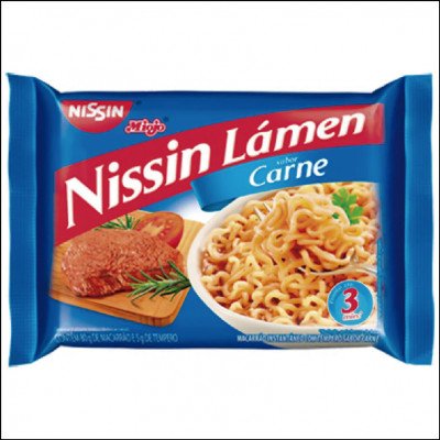 Macarrão Instantâneo Nissin Miojo Lámen Carne