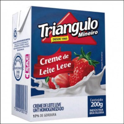 Creme de Leite Leve Triangulo Mineiro 200g