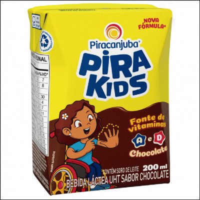 Achocolatado Pirakids Piracanjuba 200ml