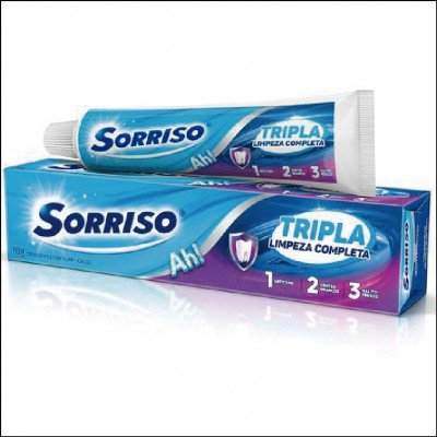 Creme Dental Sorriso Tripla Limpeza Completa 70g