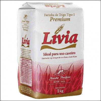 Farinha de Trigo Lívia Premium Pacote 1kg