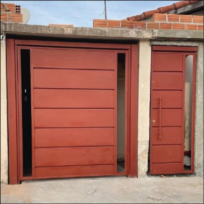 Portão de Garagem Basculante e Portão Social