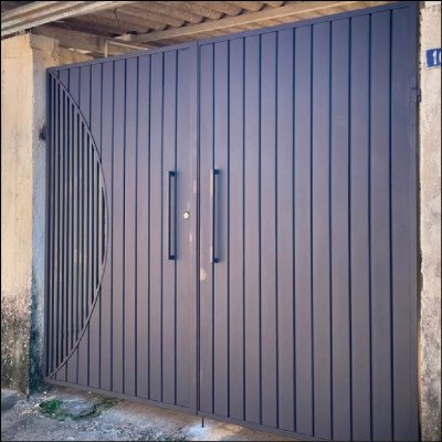 Portão 2 Folhas com Acesso Para Leitura de Água - imagem 1