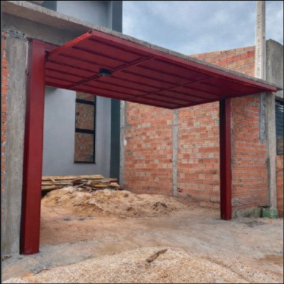 Portão Basculante e Social Integrado - imagem 1