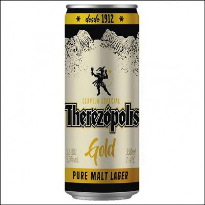 Cerveja Therezópolis Gold Premium Lager Lata 350ml