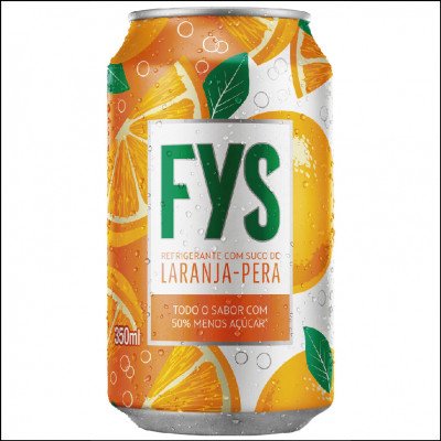Refrigerante FYS Laranja Lata 350ml