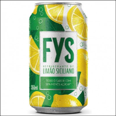 Refrigerante FYS Limão Siciliano Lata 350ml