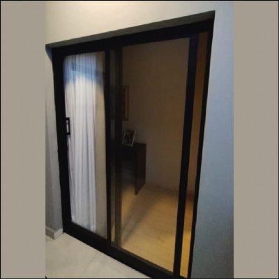 Porta Linha Suprema 2 Folhas No Alumínio Preto