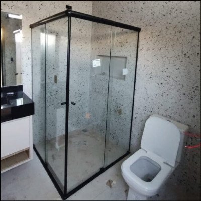 Box de Canto Vidro Incolor