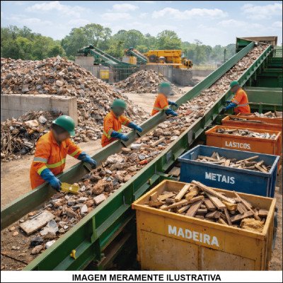 Triagem e Separação de Resíduos da Construção Civil