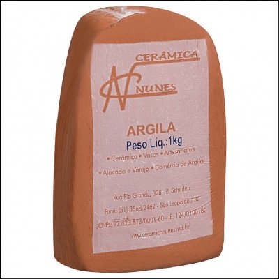 Argila Natural Cerâmica Nunes 1kg