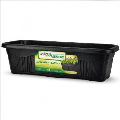 Vaso de Plástico Retangular para Plantas