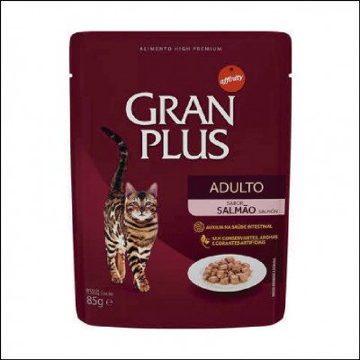 Sachê Gran Plus Salmão para Gatos Adultos